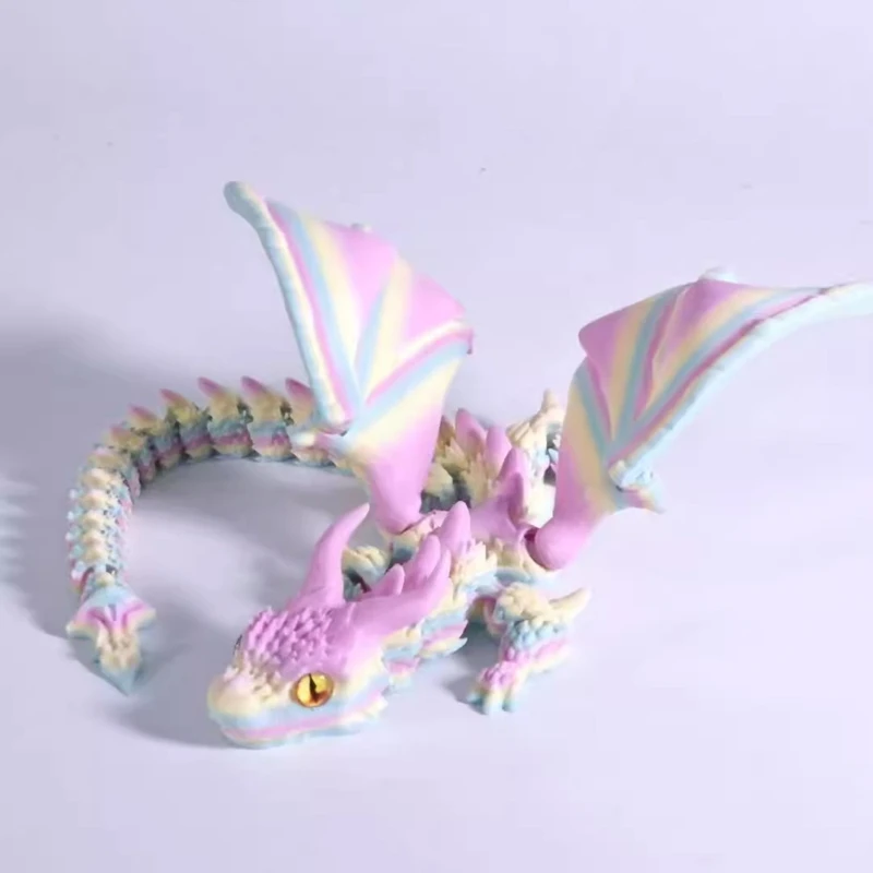 3D Printing Gif - 1pc 3d Printed Dragon With Wings