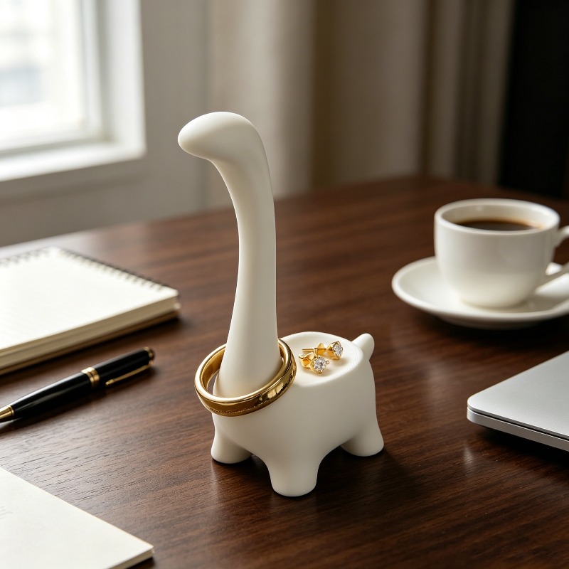 3D Printing Ring Holder - Desktop decoration 3Dprinting cute dinosaur ring