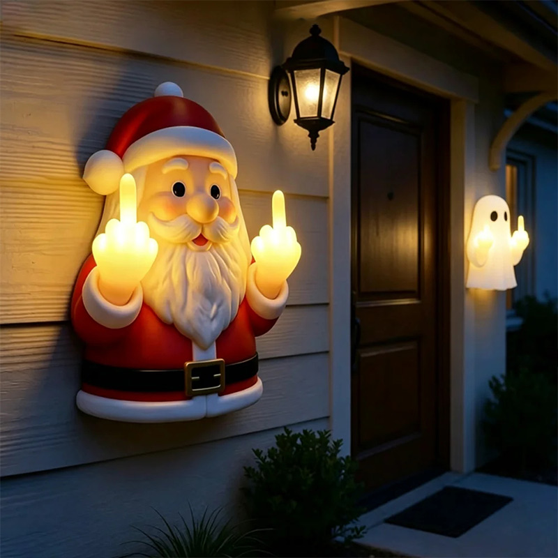 3D Printing Lamp - Christmas Santa Claus Glowing Wall Lamp