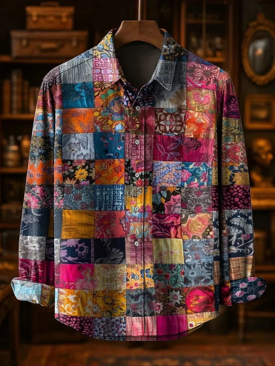 3D Printing Designing - Men's Fashion Casual Fashion Patchwork Design