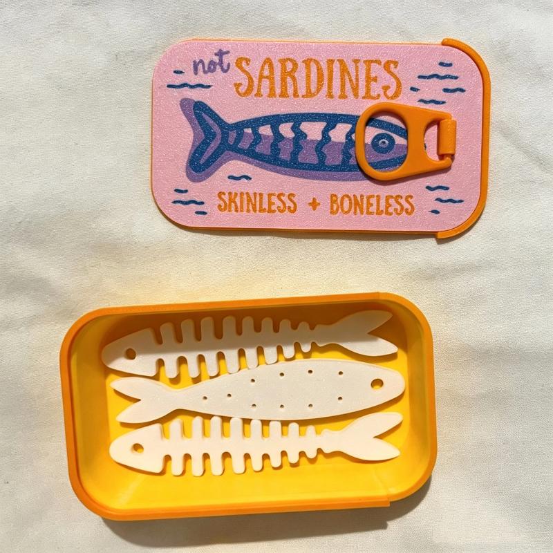 Sardine Tin Jewelry Box 3D Pri - 3D Printing Earrings 评论和价格