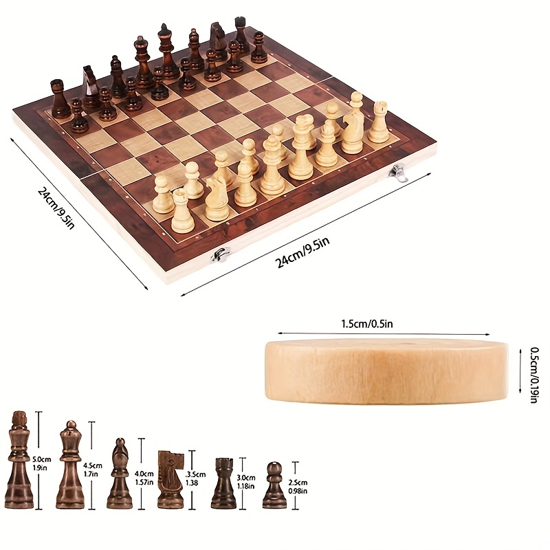 3 in 1 Chess Board, Folding Wo - 3D Printing Chess 评论和价格