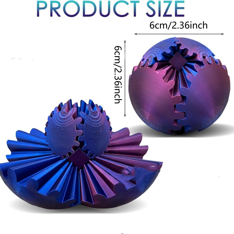 3D Printed Gear Ball Spin Deco - 3D Printing Gears 评论和价格