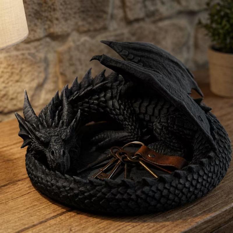 Gothic Dragon Guardian Jewelry - 3D Printing Ring Holder 评论和价格