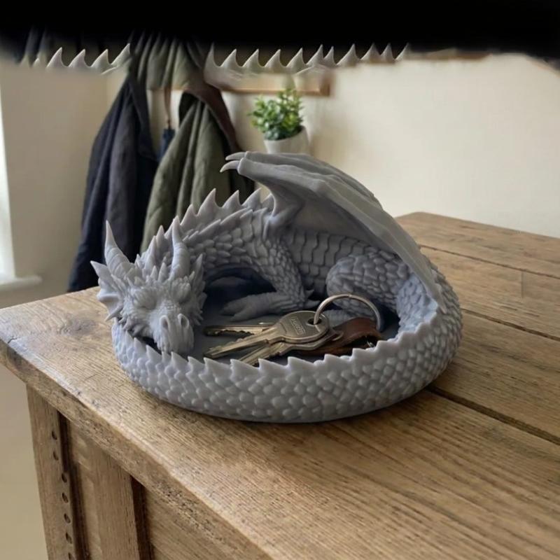 Gothic Dragon Guardian Jewelry - 3D Printing Ring Holder 评论和价格