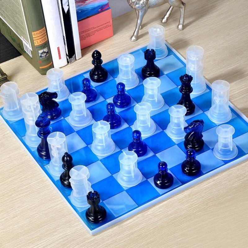 Resin Chess Set Mold With Ches - 3D Printing Chess 评论和价格