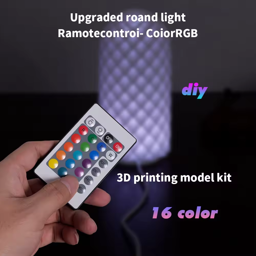 Black USB 5V 3W RGB Led Lamp A - 3D Printing Lamp 评论和价格