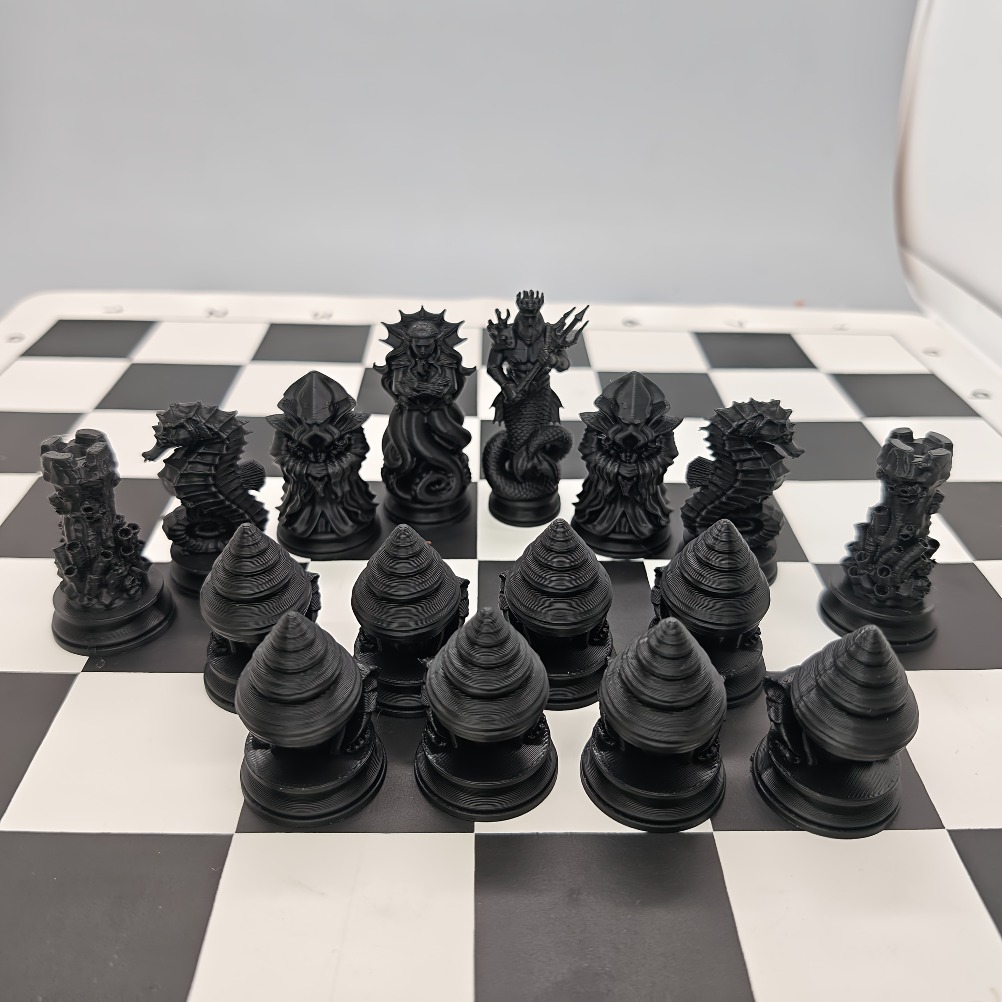 16PCS Ocean Myth Chess Figurin - 3D Printing Chess 评论和价格