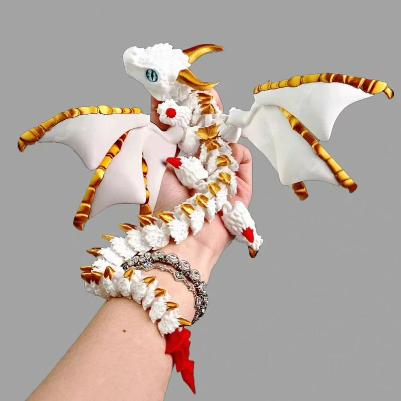 1pc 3d Printed Dragon With Win - 3D Printing Gif 评论和价格