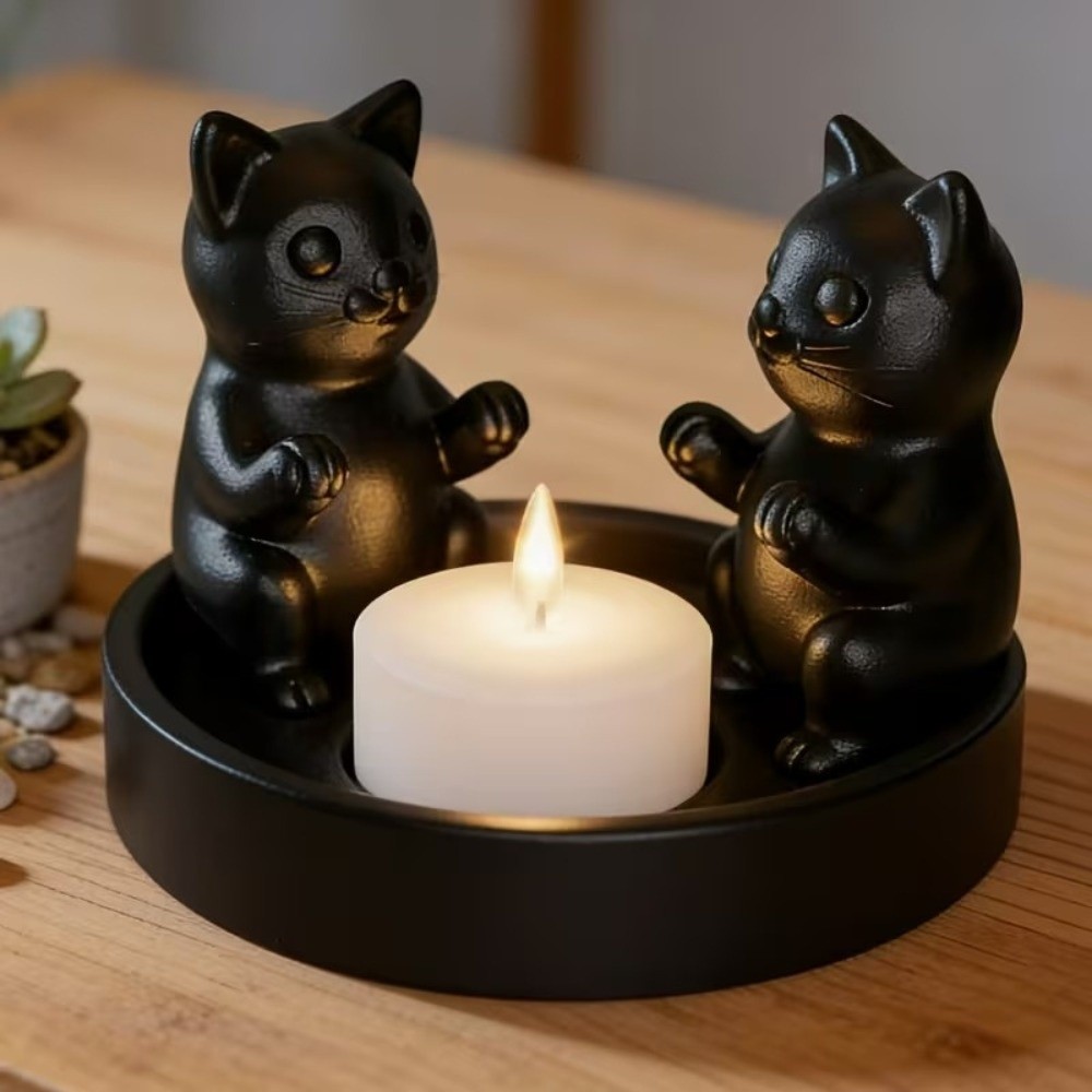 Creative Cartoon Cat Candle Ho - 3D Printing Ring Holder 评论和价格