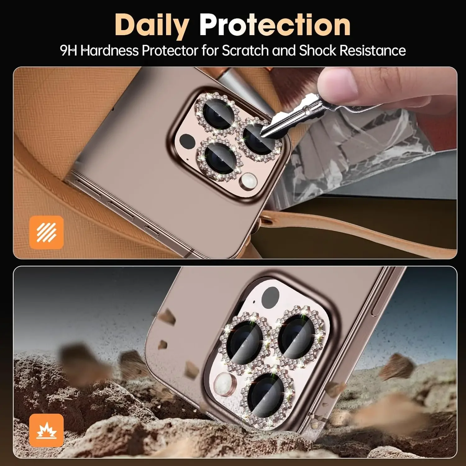 2-3Pcs Bling 3D Metal Gear Des - 3D Printing Case 评论和价格