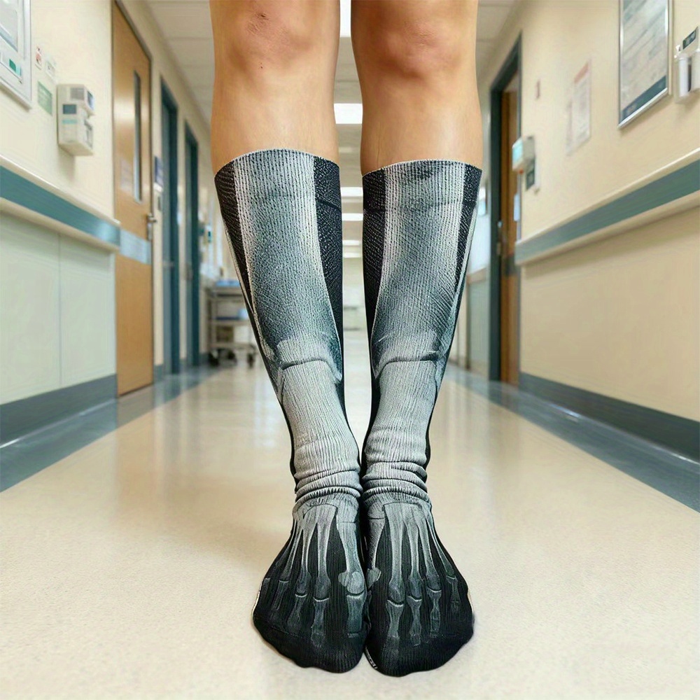 3D Skeleton X-Ray Crew Socks M - 3D Printing X Ray 评论和价格