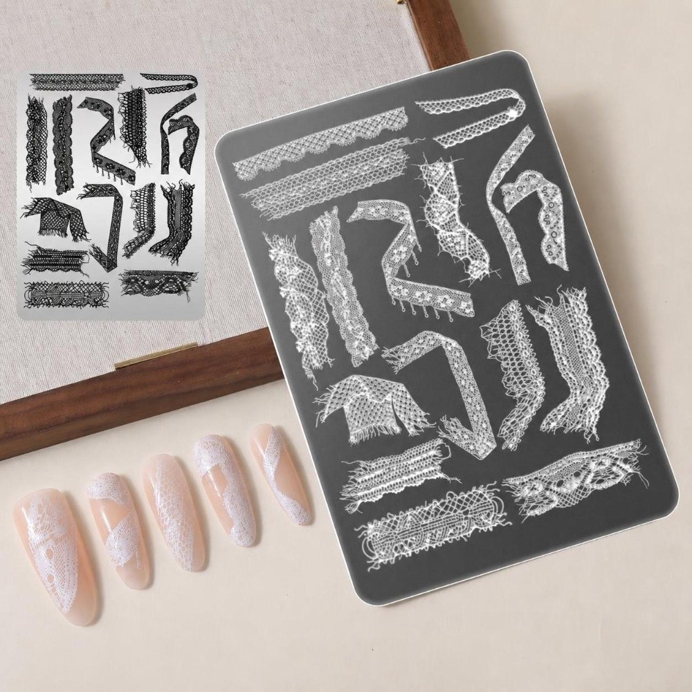 Lace Ribbon Nail Stamping Plat - 3D Printing Templates Free 评论和价格
