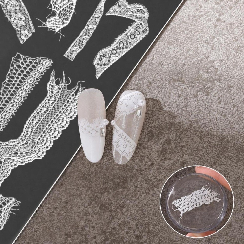 Lace Ribbon Nail Stamping Plat - 3D Printing Templates Free 评论和价格