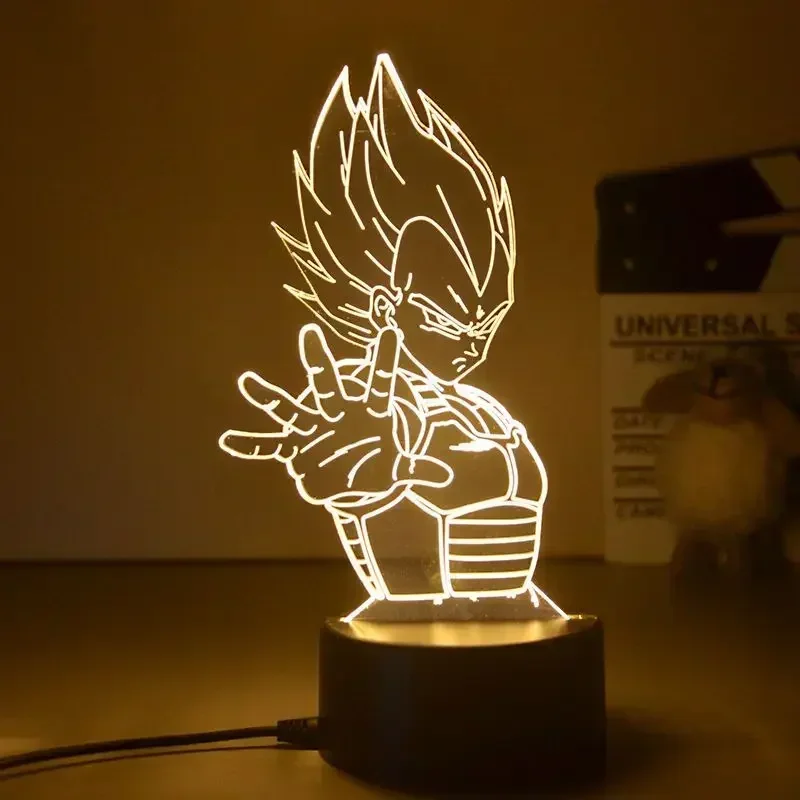 Dragon Ball Z Super Saiyan Veg - 3D Printing Lamp 评论和价格