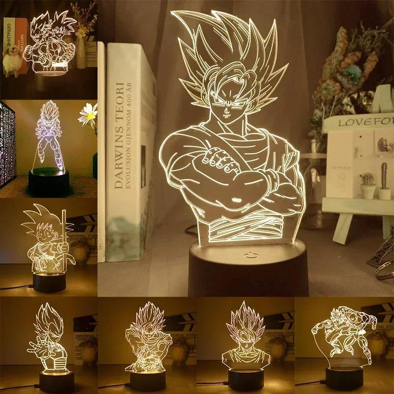 Dragon Ball Z Super Saiyan Veg - 3D Printing Lamp 评论和价格