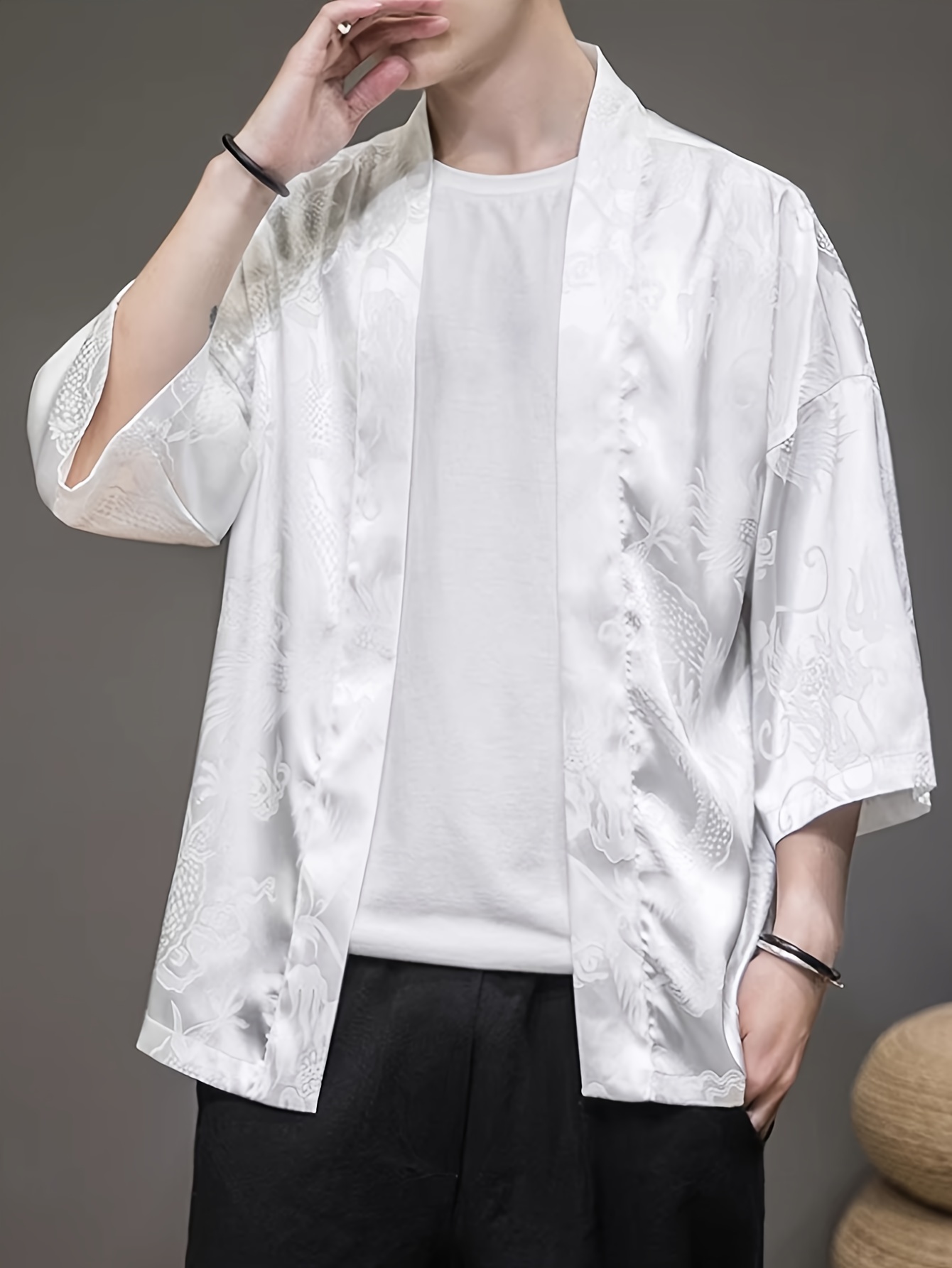 2026 Summer Men's Kimono 3D Pr - 3D Printing Designing 评论和价格