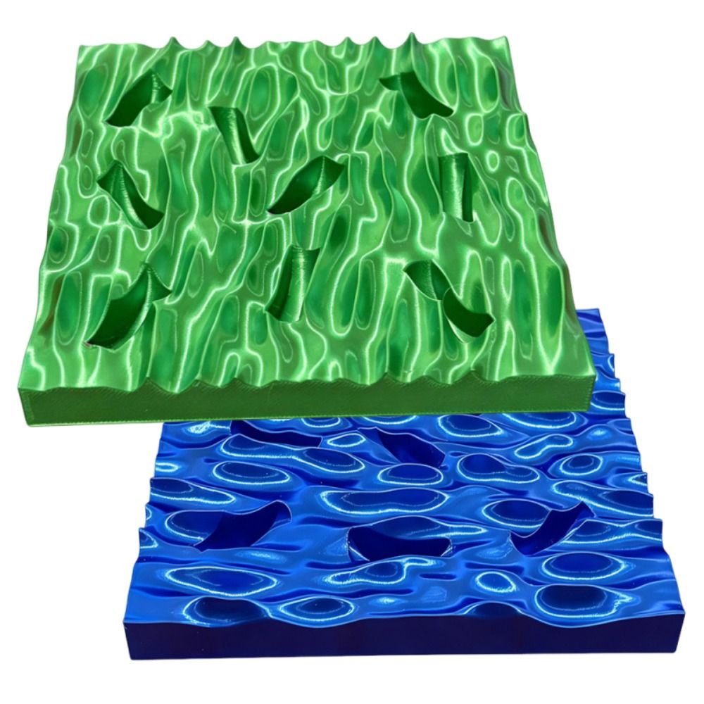 Sea Wave Ring Display Plates C - 3D Printing Ring Holder 评论和价格