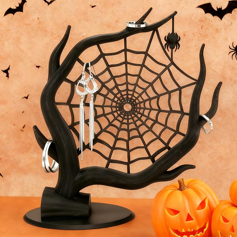 3D Printed Spider Web Hallowee - 3D Printing Earrings 评论和价格
