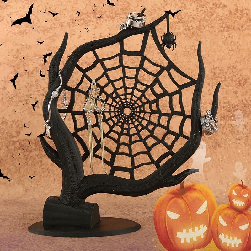 3D Printed Spider Web Hallowee - 3D Printing Earrings 评论和价格