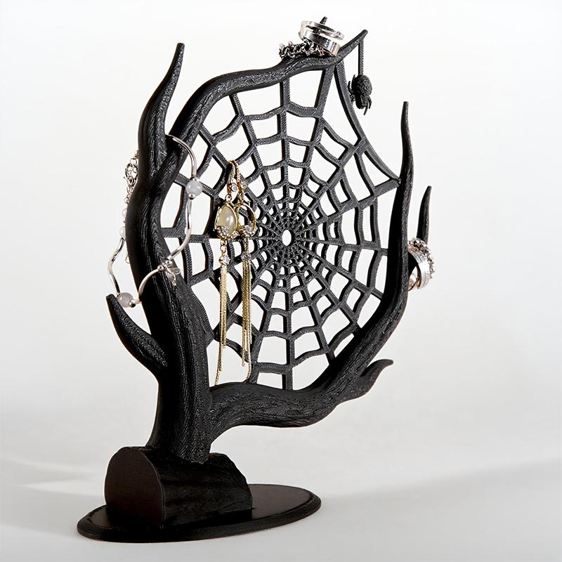 3D Printed Spider Web Hallowee - 3D Printing Earrings 评论和价格