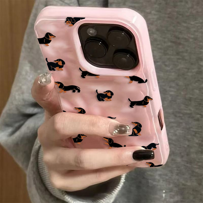 Dachshunds Pattern Soft Silico - 3D Printing Case 评论和价格
