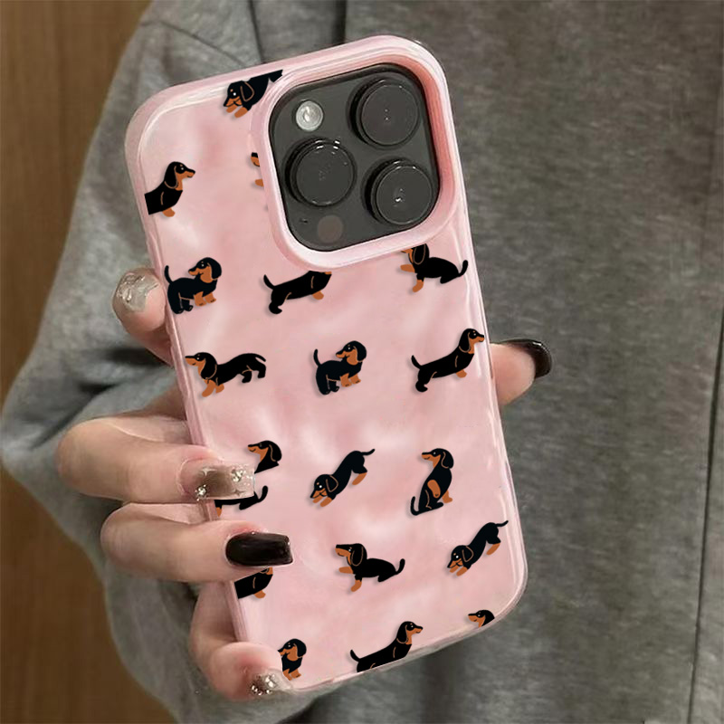 Dachshunds Pattern Soft Silico - 3D Printing Case 评论和价格