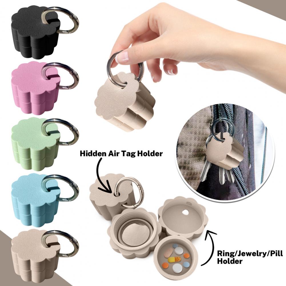 Keychain Pill Box Waterproof C - 3D Printing Ring Holder 评论和价格