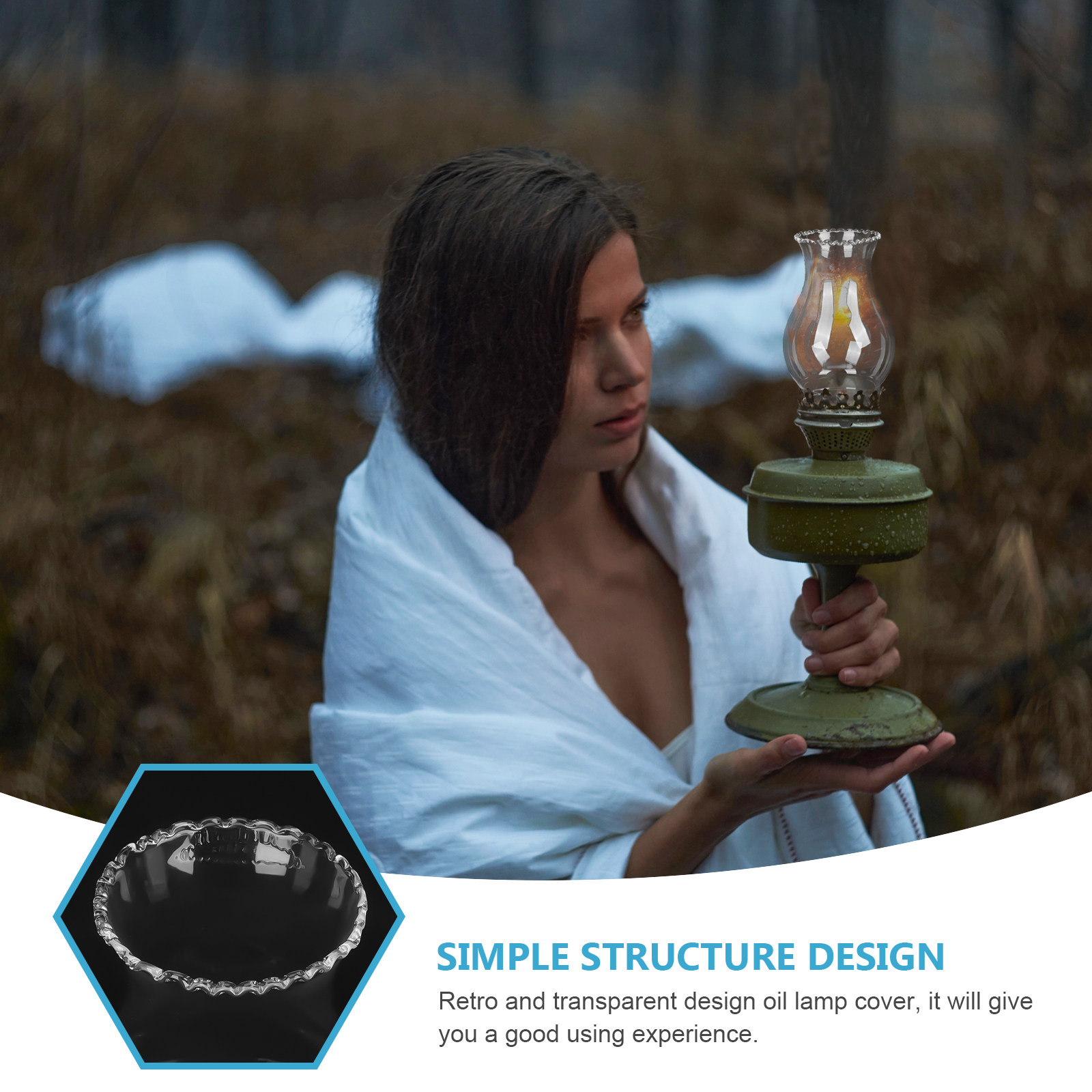 Retro Glass Lampshade for Oil  - 3D Printing Lamp 评论和价格