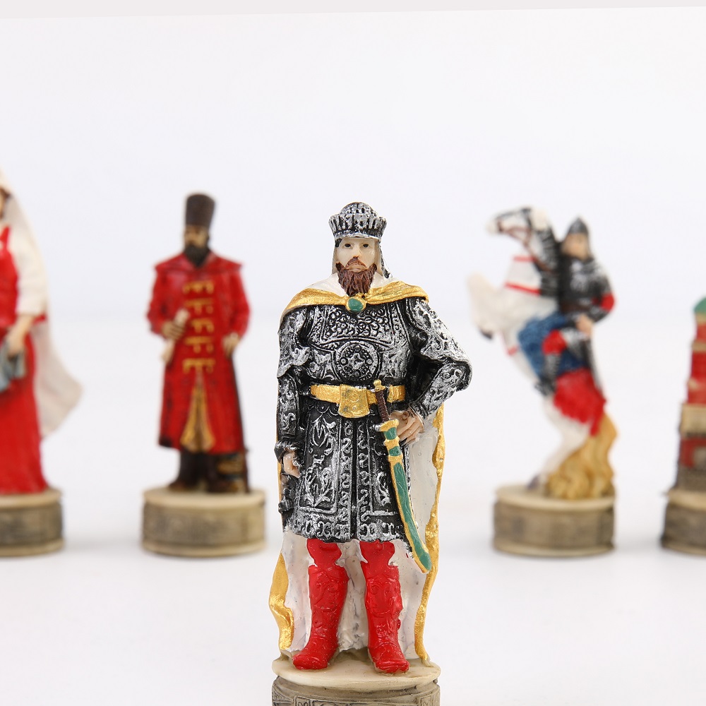War-themed Chess Set Genghis K - 3D Printing Chess 评论和价格