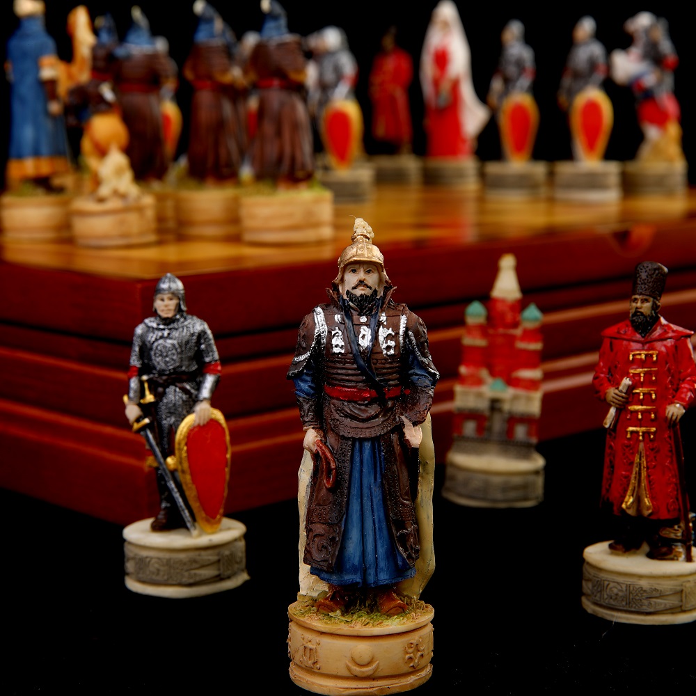 War-themed Chess Set Genghis K - 3D Printing Chess 评论和价格