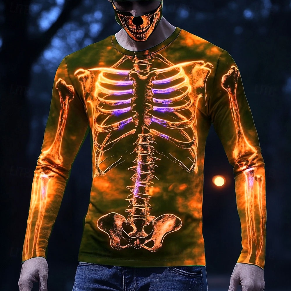 Men Glowing X-Ray Skeleton 3D  - 3D Printing X Ray 评论和价格