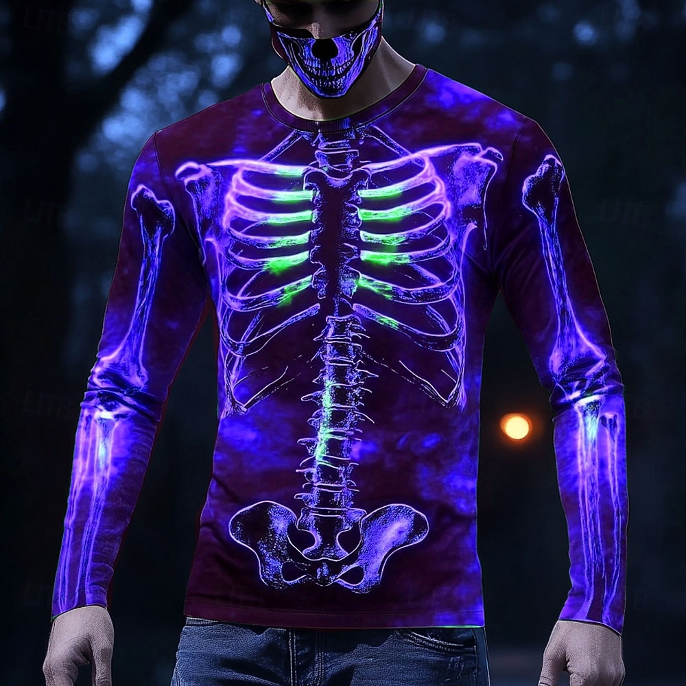 Men Glowing X-Ray Skeleton 3D  - 3D Printing X Ray 评论和价格