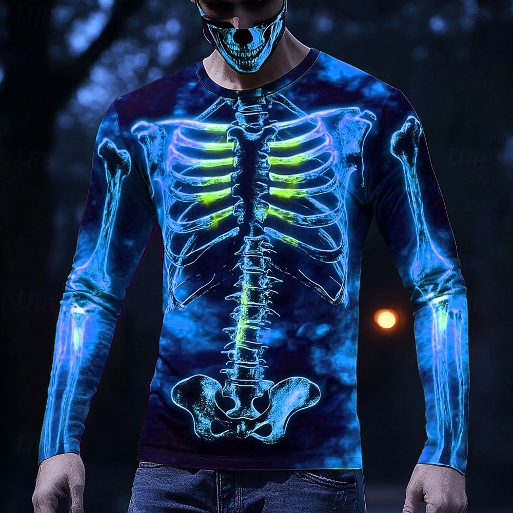 Men Glowing X-Ray Skeleton 3D  - 3D Printing X Ray 评论和价格