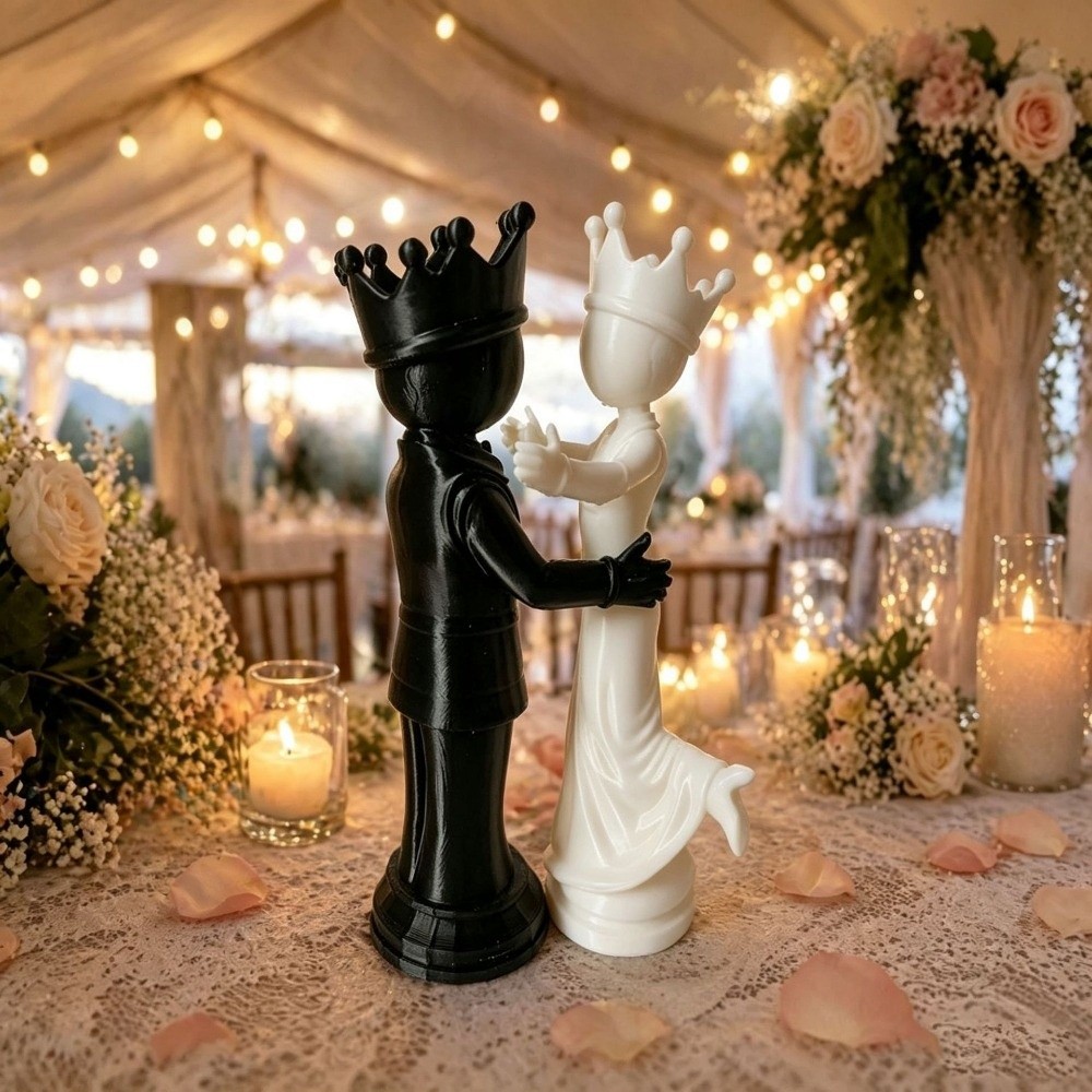 2pcs Lovers Statue 3D Printed  - 3D Printing Chess 评论和价格