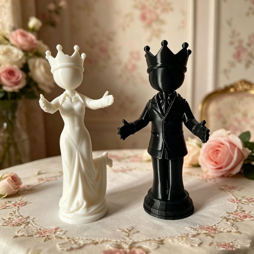 2pcs Lovers Statue 3D Printed  - 3D Printing Chess 评论和价格