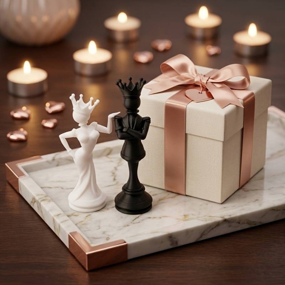 2pcs Lovers Statue 3D Printed  - 3D Printing Chess 评论和价格