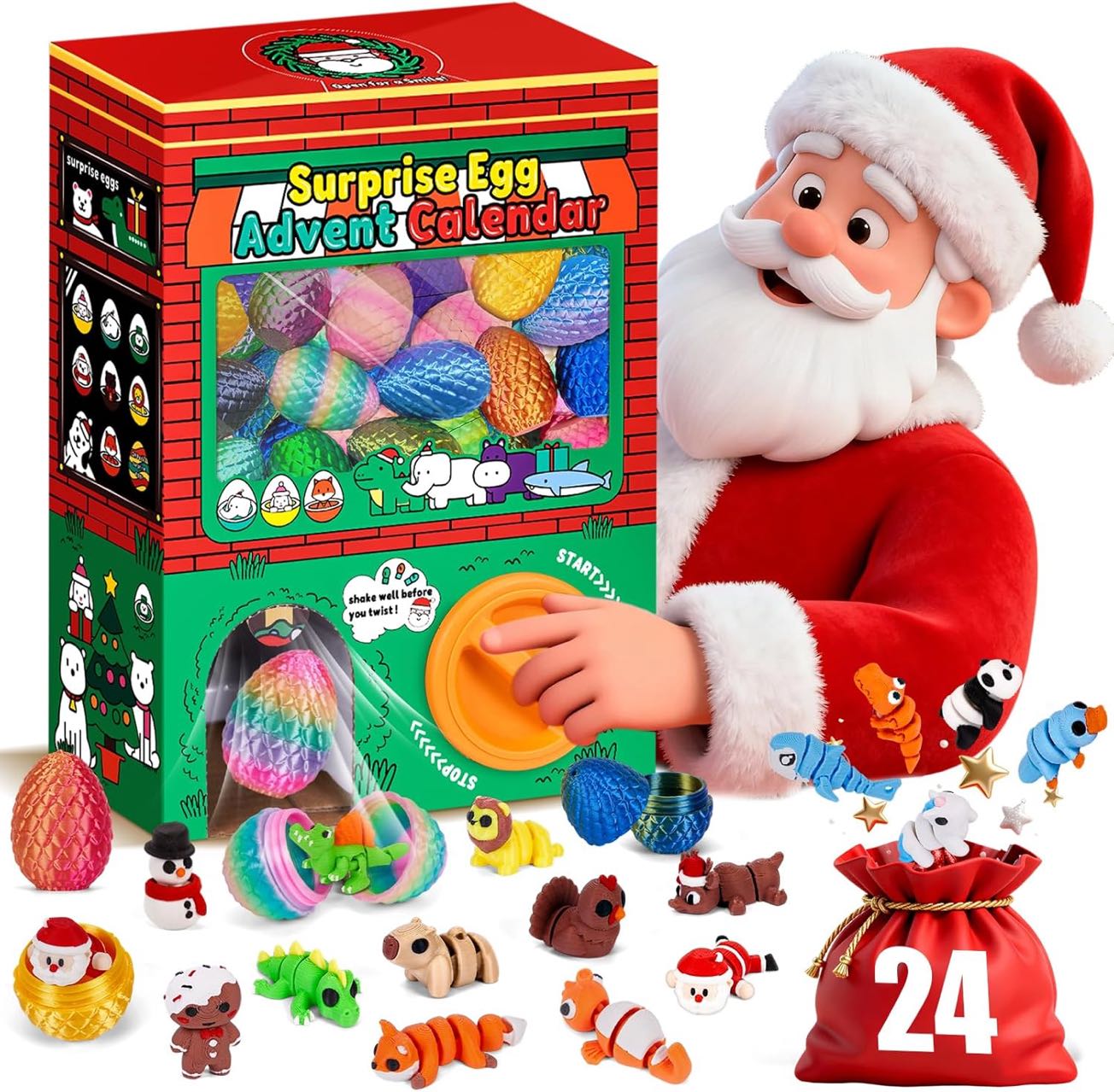 24pcs 3D Printed Surprise Egg  - 3D Printing Case 评论和价格
