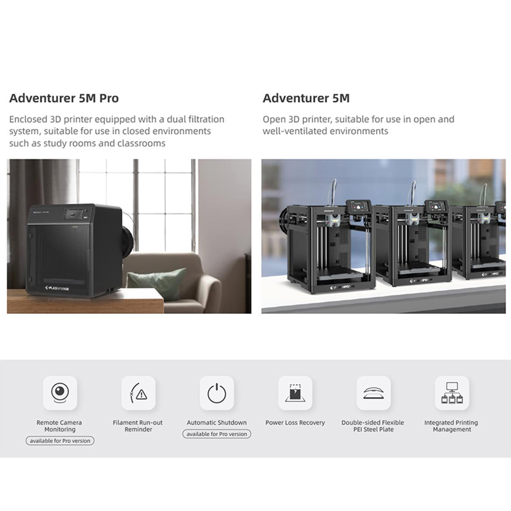 Flashforge Adventurer 5M Pro 3 - 3D Printing File 评论和价格